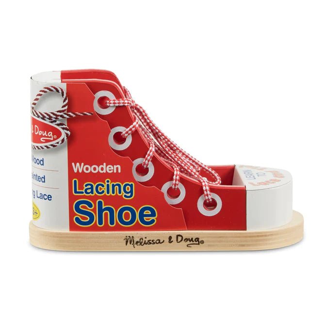 Load image into Gallery viewer, Wooden Lacing Shoe - Dawerlee Shop
